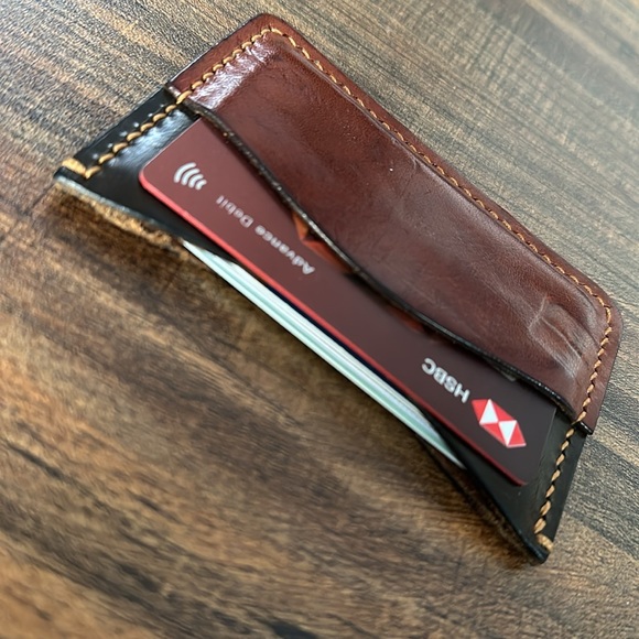 Minimalist Leather Card Holder/Wallet - Picture 2 of 5